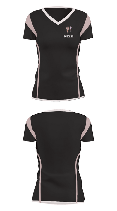 Bobcats 70742367 Women's Short Sleeve V-neck Shirt - 29
