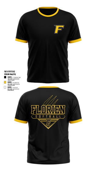 Short Sleeve Performance Shirt, Florien Blackcats, Softball, Teamtime, Team time, sublimation, custom sports apparel, team uniforms, spirit wear, spiritwear, sports uniforms, custom shirts, team store, custom team store, fundraiser sports, apparel fundraiser