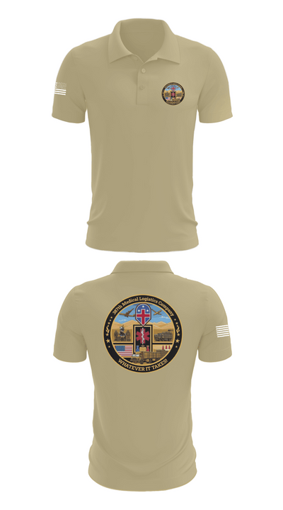 387th Medical Logistics Company 26711800 Short Sleeve Performance Polo - 87