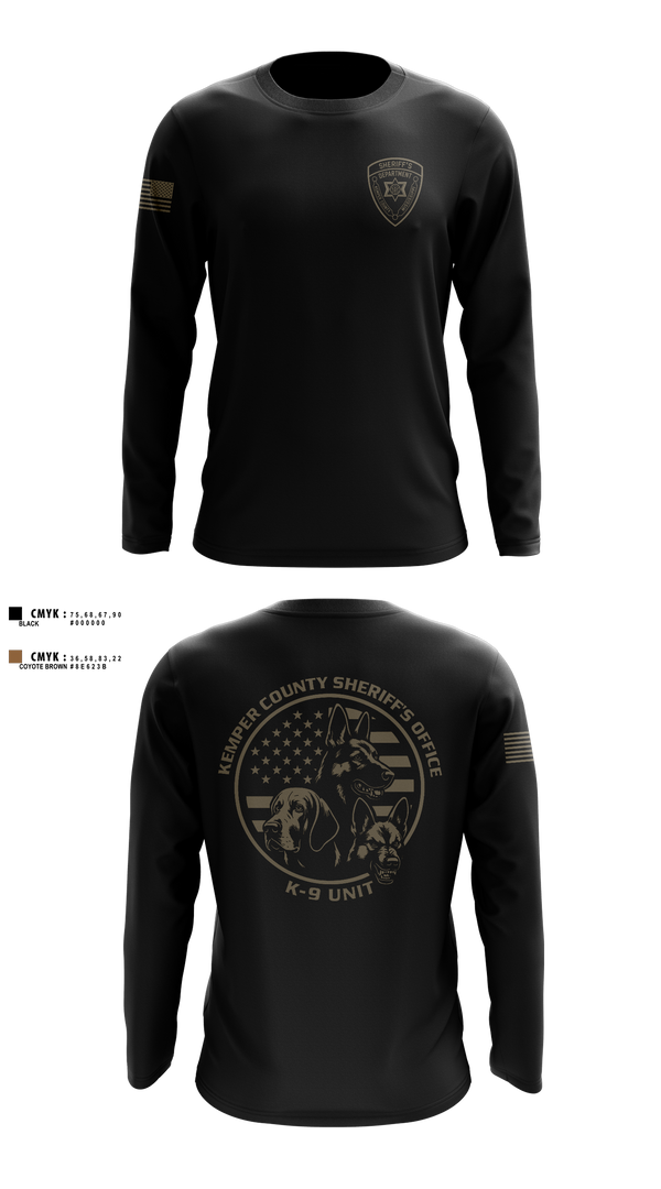 Long Sleeve Performance Shirt, Kemper County Sheriff’s Office, Police, Teamtime, Team time, sublimation, custom sports apparel, team uniforms, spirit wear, spiritwear, sports uniforms, custom shirts, team store, custom team store, fundraiser sports, apparel fundraiser