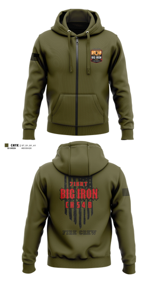 Zip Hoodie, Big Iron, Fire Department, Teamtime, Team time, sublimation, custom sports apparel, team uniforms, spirit wear, spiritwear, sports uniforms, custom shirts, team store, custom team store, fundraiser sports, apparel fundraiser