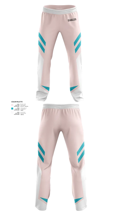 Sweatpants, Eagles, Women's Soccer, Teamtime, Team time, sublimation, custom sports apparel, team uniforms, spirit wear, spiritwear, sports uniforms, custom shirts, team store, custom team store, fundraiser sports, apparel fundraiser