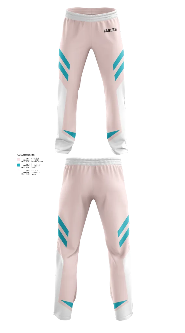 Sweatpants, Eagles, Women's Soccer, Teamtime, Team time, sublimation, custom sports apparel, team uniforms, spirit wear, spiritwear, sports uniforms, custom shirts, team store, custom team store, fundraiser sports, apparel fundraiser