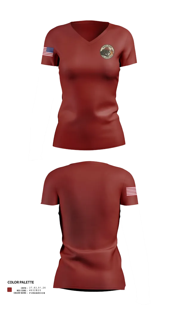 Womens Short Sleeve Vneck Shirt, Sheldon Fire Department, Fire Department, Teamtime, Team time, sublimation, custom sports apparel, team uniforms, spirit wear, spiritwear, sports uniforms, custom shirts, team store, custom team store, fundraiser sports, apparel fundraiser