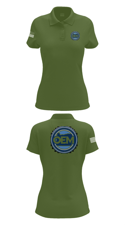 Oregon Emergency Management 48984222 Women's Short Sleeve Performance Polo  - 52