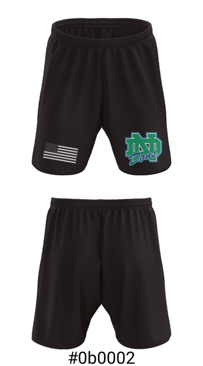Notre Dame College Prep 20685320 Athletic Shorts With Pockets - 15