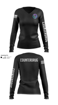 New York Counterdrug Task Force 16477551 Women's Long Sleeve V-neck Shirt - 22