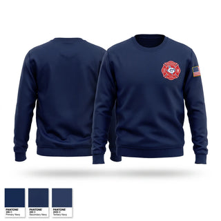 Crew Neck Sweatshirt, Greenwood Volunteer Fire Department, Fire Department, Teamtime, Team time, sublimation, custom sports apparel, team uniforms, spirit wear, spiritwear, sports uniforms, custom shirts, team store, custom team store, fundraiser sports, apparel fundraiser