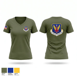 Womens Short Sleeve Vneck Shirt, Det 1 36 TFW, Air Force, Teamtime, Team time, sublimation, custom sports apparel, team uniforms, spirit wear, spiritwear, sports uniforms, custom shirts, team store, custom team store, fundraiser sports, apparel fundraiser