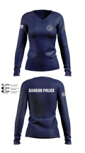 Bangor PD 19370078 Women's Long Sleeve V-neck Shirt - 1