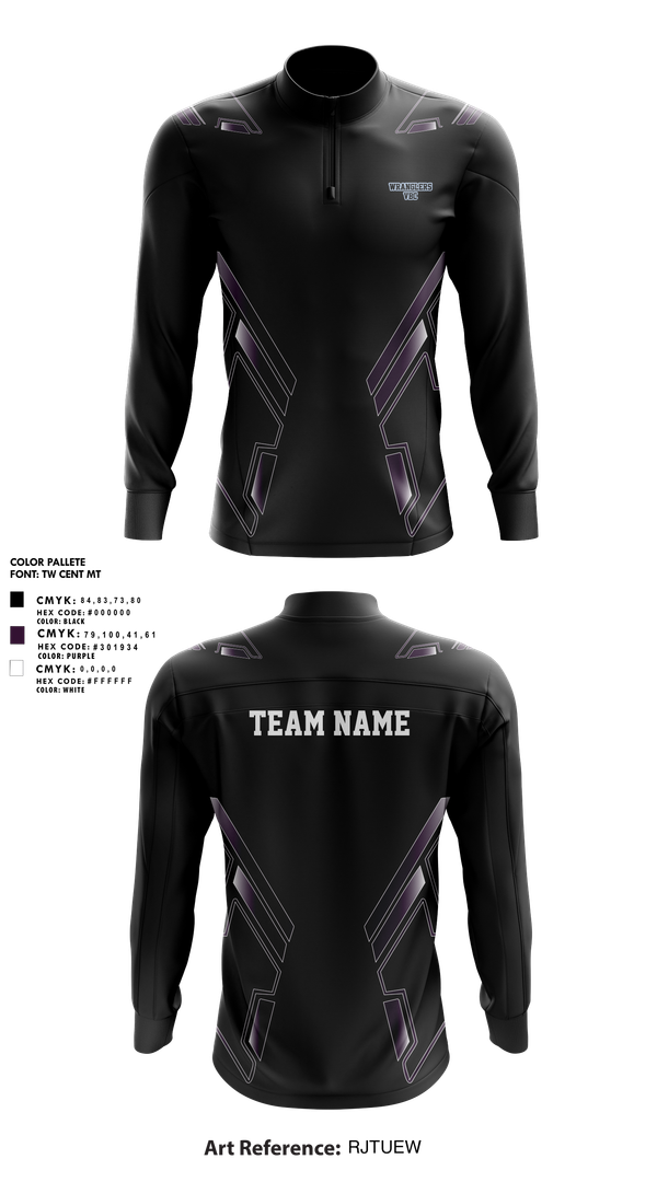 Quarter Zip Jacket, Wrangler VBC, Women's Volleyball, Teamtime, Team time, sublimation, custom sports apparel, team uniforms, spirit wear, spiritwear, sports uniforms, custom shirts, team store, custom team store, fundraiser sports, apparel fundraiser