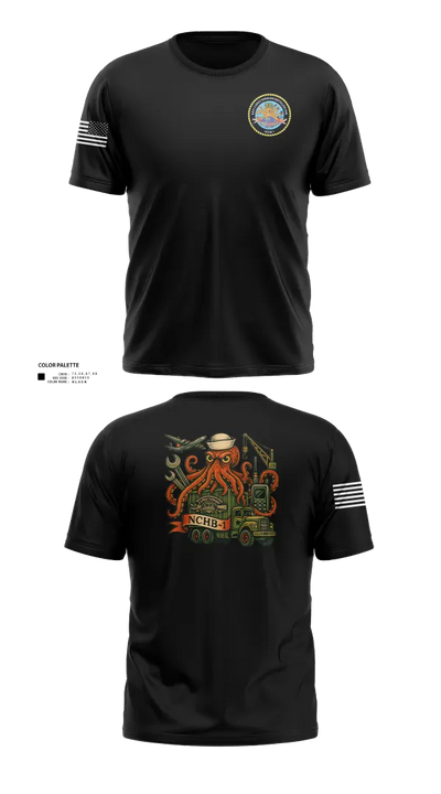 Navy Cargo Handling Battalion One 62031758 Short Sleeve Performance Shirt - 31