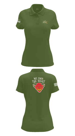 Womens Short Sleeve Performance Polo, , Army, Teamtime, Team time, sublimation, custom sports apparel, team uniforms, spirit wear, spiritwear, sports uniforms, custom shirts, team store, custom team store, fundraiser sports, apparel fundraiser