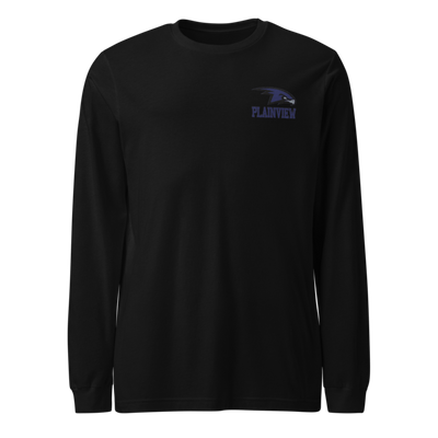Plainview Hawks 8354559 Unisex Long Sleeve Tee | Bella + Canvas 3501