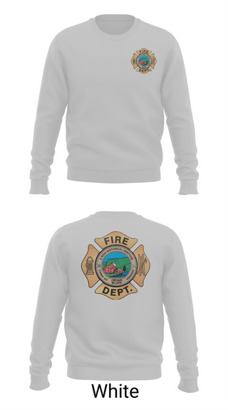 Crew Neck Sweatshirt, Cedar Bluff Fire Department, Fire Department, Teamtime, Team time, sublimation, custom sports apparel, team uniforms, spirit wear, spiritwear, sports uniforms, custom shirts, team store, custom team store, fundraiser sports, apparel fundraiser