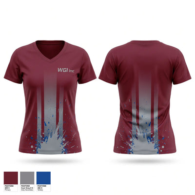 WGI inc. Women's Short Sleeve V-neck Shirt - 1