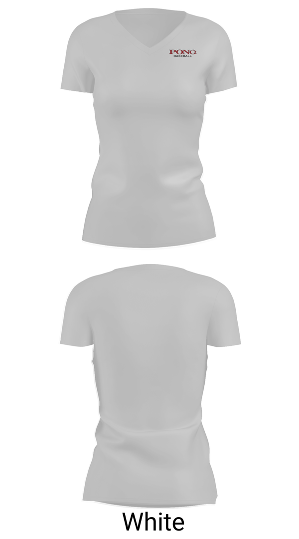 Womens Short Sleeve Vneck Shirt, Pono Baseball, Baseball, Teamtime, Team time, sublimation, custom sports apparel, team uniforms, spirit wear, spiritwear, sports uniforms, custom shirts, team store, custom team store, fundraiser sports, apparel fundraiser