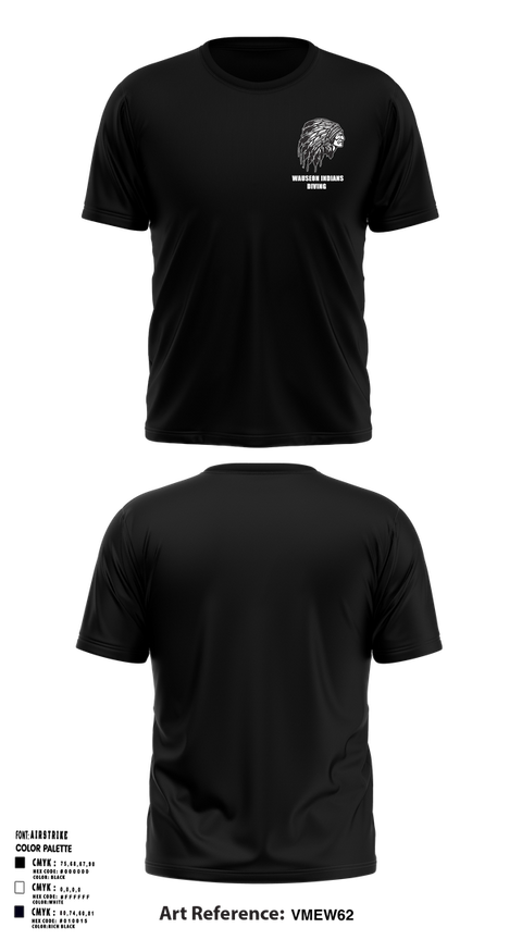 Short Sleeve Performance Shirt, Wauseon Indians Diving, Swimming, Teamtime, Team time, sublimation, custom sports apparel, team uniforms, spirit wear, spiritwear, sports uniforms, custom shirts, team store, custom team store, fundraiser sports, apparel fundraiser