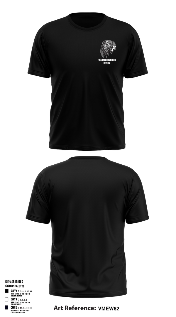 Short Sleeve Performance Shirt, Wauseon Indians Diving, Swimming, Teamtime, Team time, sublimation, custom sports apparel, team uniforms, spirit wear, spiritwear, sports uniforms, custom shirts, team store, custom team store, fundraiser sports, apparel fundraiser