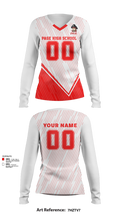 Page High School Volleyball 46442343 Women's Long Sleeve V-neck Shirt - 42