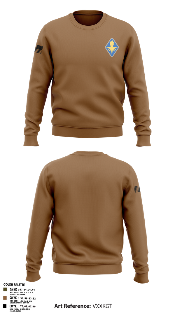 Crew Neck Sweatshirt, USAICOE, Army, Teamtime, Team time, sublimation, custom sports apparel, team uniforms, spirit wear, spiritwear, sports uniforms, custom shirts, team store, custom team store, fundraiser sports, apparel fundraiser
