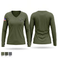 ShadowWorks Women's Long Sleeve V-neck Shirt - 1