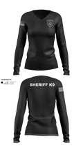 Fayette County Sheriff WV 38752837 Women's Long Sleeve V-neck Shirt - 32