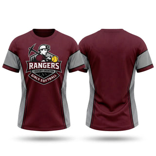 Soft Poly Tee Cotton Like Feel, Crosby-Ironton Rangers, Softball, Teamtime, Team time, sublimation, custom sports apparel, team uniforms, spirit wear, spiritwear, sports uniforms, custom shirts, team store, custom team store, fundraiser sports, apparel fundraiser