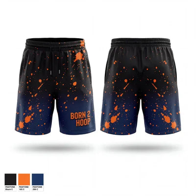 BORN 2 HOOP 23591335 Mens Reversible Basketball Shorts - 1