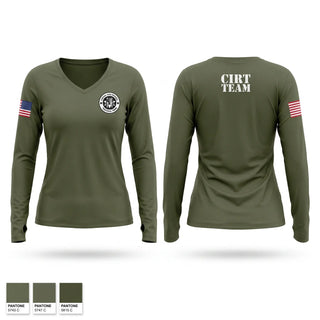 Womens Long Sleeve Vneck Shirt, Central Iowa Regional Tactical Team, Police, Teamtime, Team time, sublimation, custom sports apparel, team uniforms, spirit wear, spiritwear, sports uniforms, custom shirts, team store, custom team store, fundraiser sports, apparel fundraiser