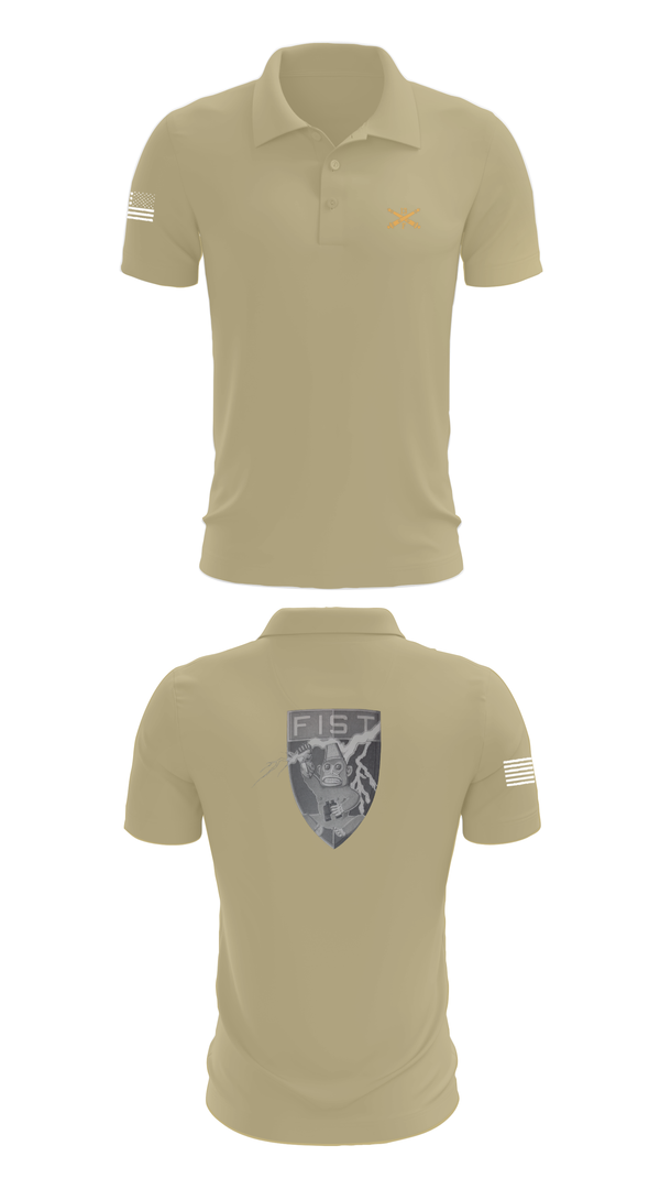 Short Sleeve Performance Polo, HHB 113th FA / FIST, , Teamtime, Team time, sublimation, custom sports apparel, team uniforms, spirit wear, spiritwear, sports uniforms, custom shirts, team store, custom team store, fundraiser sports, apparel fundraiser