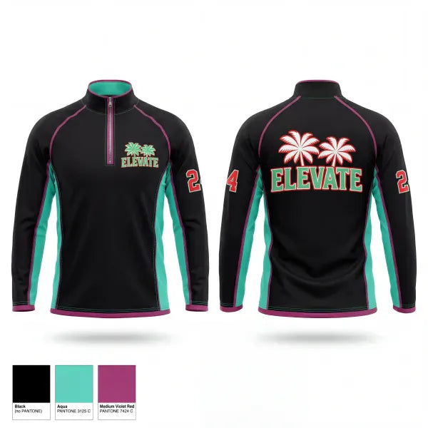 Quarter Zip Jacket, West coast elevate, Baseball, Teamtime, Team time, sublimation, custom sports apparel, team uniforms, spirit wear, spiritwear, sports uniforms, custom shirts, team store, custom team store, fundraiser sports, apparel fundraiser