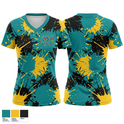 Great Lakes Bay Game Changers 10u Bateson Women's Short Sleeve V-neck Shirt - 1