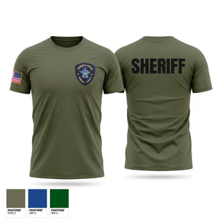 Short Sleeve Performance Shirt, Johnson County Sheriff office Texas, Police, Teamtime, Team time, sublimation, custom sports apparel, team uniforms, spirit wear, spiritwear, sports uniforms, custom shirts, team store, custom team store, fundraiser sports, apparel fundraiser
