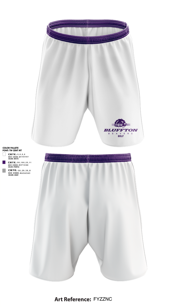 Athletic Shorts With Pockets, Bluffton University, Golf, Teamtime, Team time, sublimation, custom sports apparel, team uniforms, spirit wear, spiritwear, sports uniforms, custom shirts, team store, custom team store, fundraiser sports, apparel fundraiser