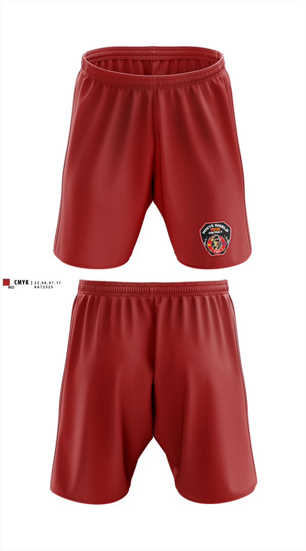 Athletic Shorts With Pockets, White Shield Fire Department, Fire Department, Teamtime, Team time, sublimation, custom sports apparel, team uniforms, spirit wear, spiritwear, sports uniforms, custom shirts, team store, custom team store, fundraiser sports, apparel fundraiser