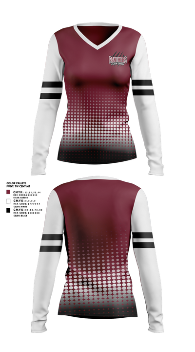 Princeton High School Dance 44906680 Women's Long Sleeve V-neck Shirt - 1