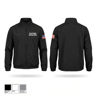 Windbreaker, Gray County Sheriff’s Office, Police, Teamtime, Team time, sublimation, custom sports apparel, team uniforms, spirit wear, spiritwear, sports uniforms, custom shirts, team store, custom team store, fundraiser sports, apparel fundraiser