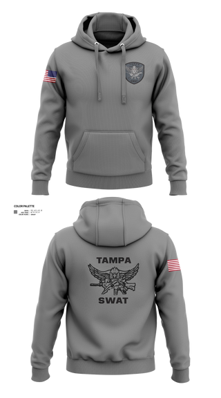 Hoodie, Tampa SWAT, Police, Teamtime, Team time, sublimation, custom sports apparel, team uniforms, spirit wear, spiritwear, sports uniforms, custom shirts, team store, custom team store, fundraiser sports, apparel fundraiser