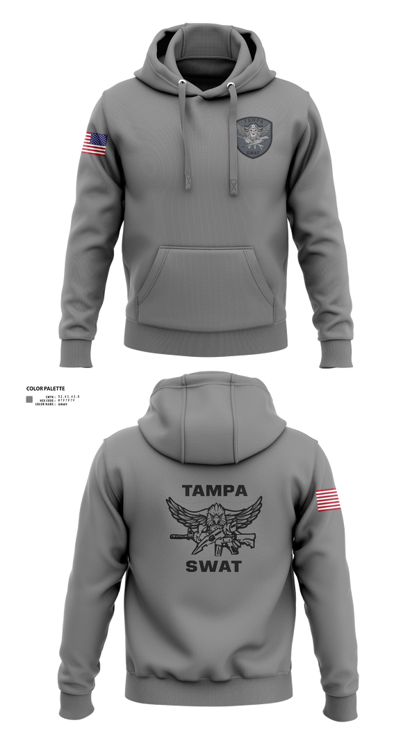 Hoodie, Tampa SWAT, Police, Teamtime, Team time, sublimation, custom sports apparel, team uniforms, spirit wear, spiritwear, sports uniforms, custom shirts, team store, custom team store, fundraiser sports, apparel fundraiser