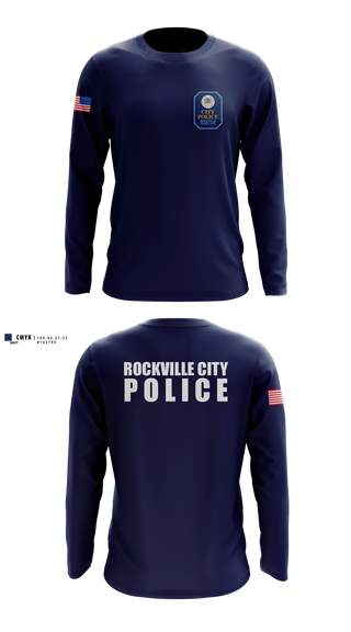 Long Sleeve Performance Shirt, Rockville City Police, Police, Teamtime, Team time, sublimation, custom sports apparel, team uniforms, spirit wear, spiritwear, sports uniforms, custom shirts, team store, custom team store, fundraiser sports, apparel fundraiser
