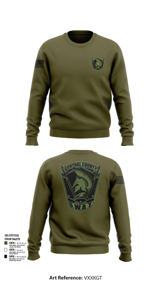 Crew Neck Sweatshirt, Central County SWAT, , Teamtime, Team time, sublimation, custom sports apparel, team uniforms, spirit wear, spiritwear, sports uniforms, custom shirts, team store, custom team store, fundraiser sports, apparel fundraiser