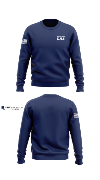 Crew Neck Sweatshirt, Benton County E.M.S., EMS/EMT, Teamtime, Team time, sublimation, custom sports apparel, team uniforms, spirit wear, spiritwear, sports uniforms, custom shirts, team store, custom team store, fundraiser sports, apparel fundraiser