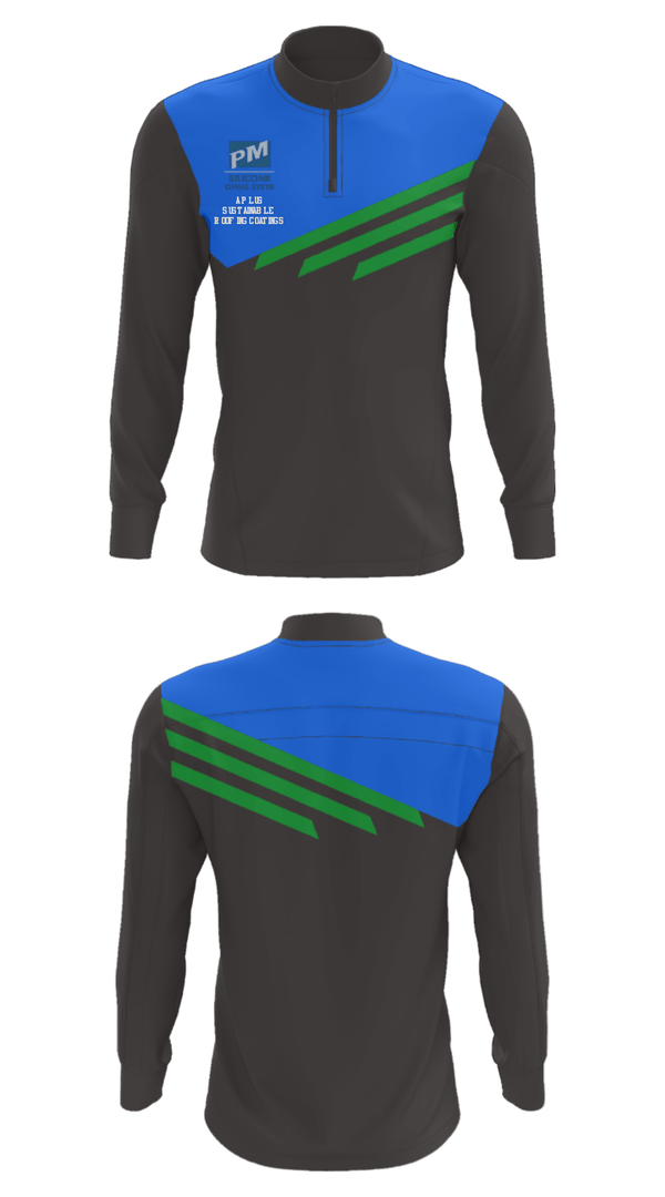 Quarter Zip Jacket, sA Plus Sustainable Roofing Coatings, , Teamtime, Team time, sublimation, custom sports apparel, team uniforms, spirit wear, spiritwear, sports uniforms, custom shirts, team store, custom team store, fundraiser sports, apparel fundraiser