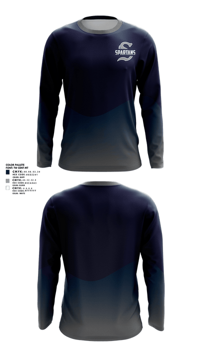 Springfield Township Track & Field 62319055 Long Sleeve Performance Shirt 2