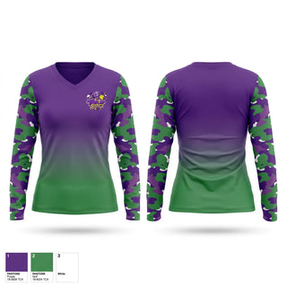 Womens Long Sleeve Vneck Shirt, Twister Sisters, Softball, Teamtime, Team time, sublimation, custom sports apparel, team uniforms, spirit wear, spiritwear, sports uniforms, custom shirts, team store, custom team store, fundraiser sports, apparel fundraiser