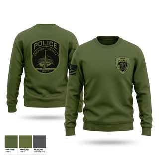 Crew Neck Sweatshirt, NYC DEP Police ESU, Police, Teamtime, Team time, sublimation, custom sports apparel, team uniforms, spirit wear, spiritwear, sports uniforms, custom shirts, team store, custom team store, fundraiser sports, apparel fundraiser