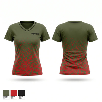Warriors Women's Short Sleeve V-neck Shirt - 1