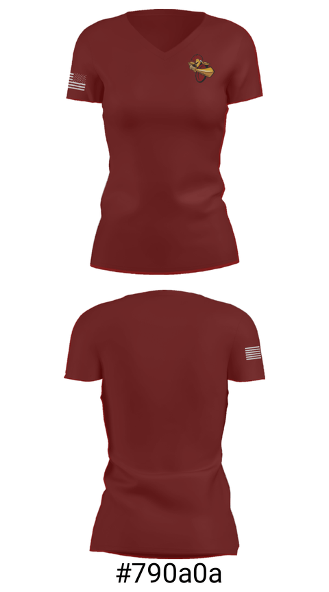 Women's Short Sleeve Vneck Shirt, Stanton County High School, Spirit Store, Teamtime, Team time, sublimation, custom sports apparel, team uniforms, spirit wear, spiritwear, sports uniforms, custom shirts, team store, custom team store, fundraiser sports, apparel fundraiser