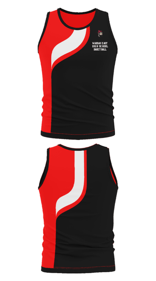 Tank Top, Wausau East High School Baketball, Women's Basketball, Teamtime, Team time, sublimation, custom sports apparel, team uniforms, spirit wear, spiritwear, sports uniforms, custom shirts, team store, custom team store, fundraiser sports, apparel fundraiser